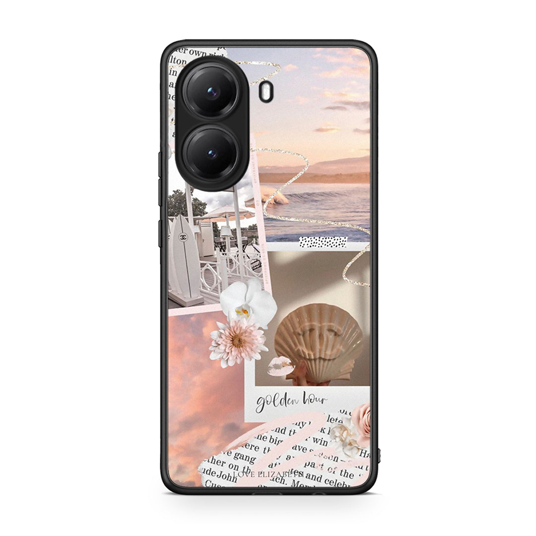 Xiaomi Poco X7 Pro Golden Hour Θήκη Αγίου Βαλεντίνου από τη Smartfits με σχέδιο στο πίσω μέρος και μαύρο περίβλημα | Smartphone case with colorful back and black bezels by Smartfits