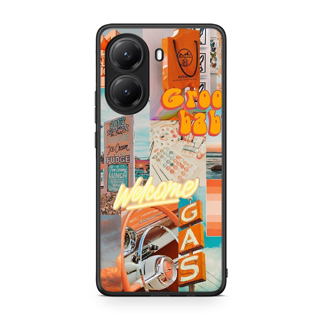 Xiaomi Poco X7 Pro Groovy Babe Θήκη Αγίου Βαλεντίνου από τη Smartfits με σχέδιο στο πίσω μέρος και μαύρο περίβλημα | Smartphone case with colorful back and black bezels by Smartfits
