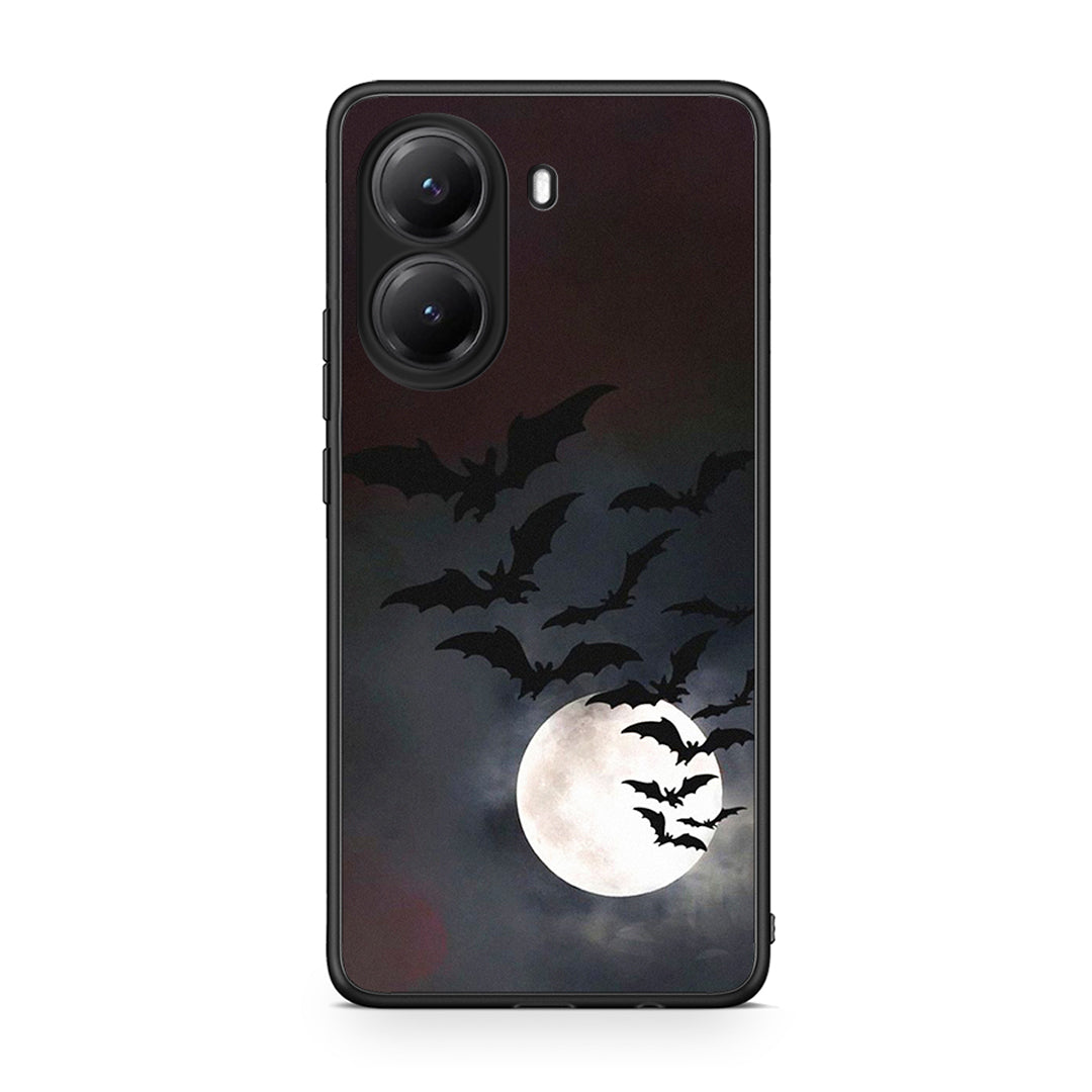 Xiaomi Poco X7 Pro Halloween Bat Night Θήκη από τη Smartfits με σχέδιο στο πίσω μέρος και μαύρο περίβλημα | Smartphone case with colorful back and black bezels by Smartfits