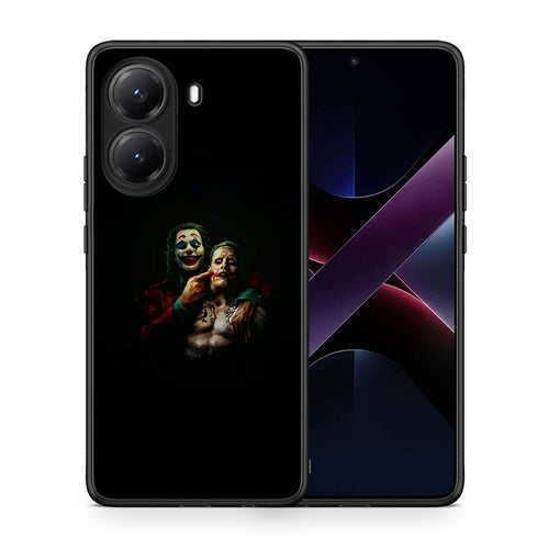 Θήκη Xiaomi Poco X7 Pro Clown Hero από τη Smartfits με σχέδιο στο πίσω μέρος και μαύρο περίβλημα | Xiaomi Poco X7 Pro Clown Hero case with colorful back and black bezels