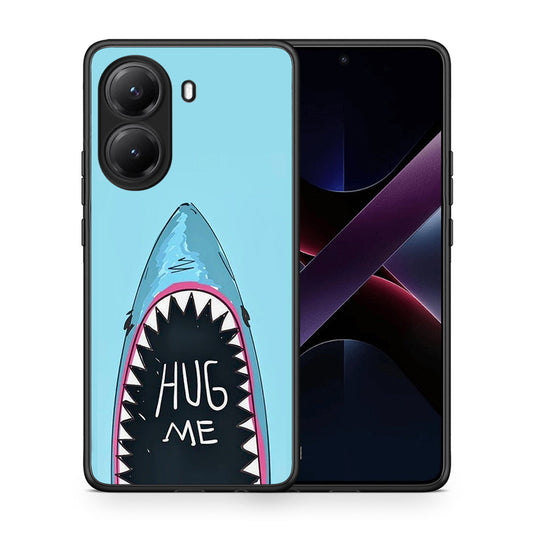 Θήκη Xiaomi Poco X7 Pro Hug Me από τη Smartfits με σχέδιο στο πίσω μέρος και μαύρο περίβλημα | Xiaomi Poco X7 Pro Hug Me case with colorful back and black bezels