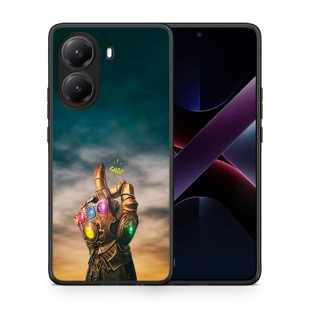 Θήκη Xiaomi Poco X7 Pro Infinity Snap από τη Smartfits με σχέδιο στο πίσω μέρος και μαύρο περίβλημα | Xiaomi Poco X7 Pro Infinity Snap case with colorful back and black bezels