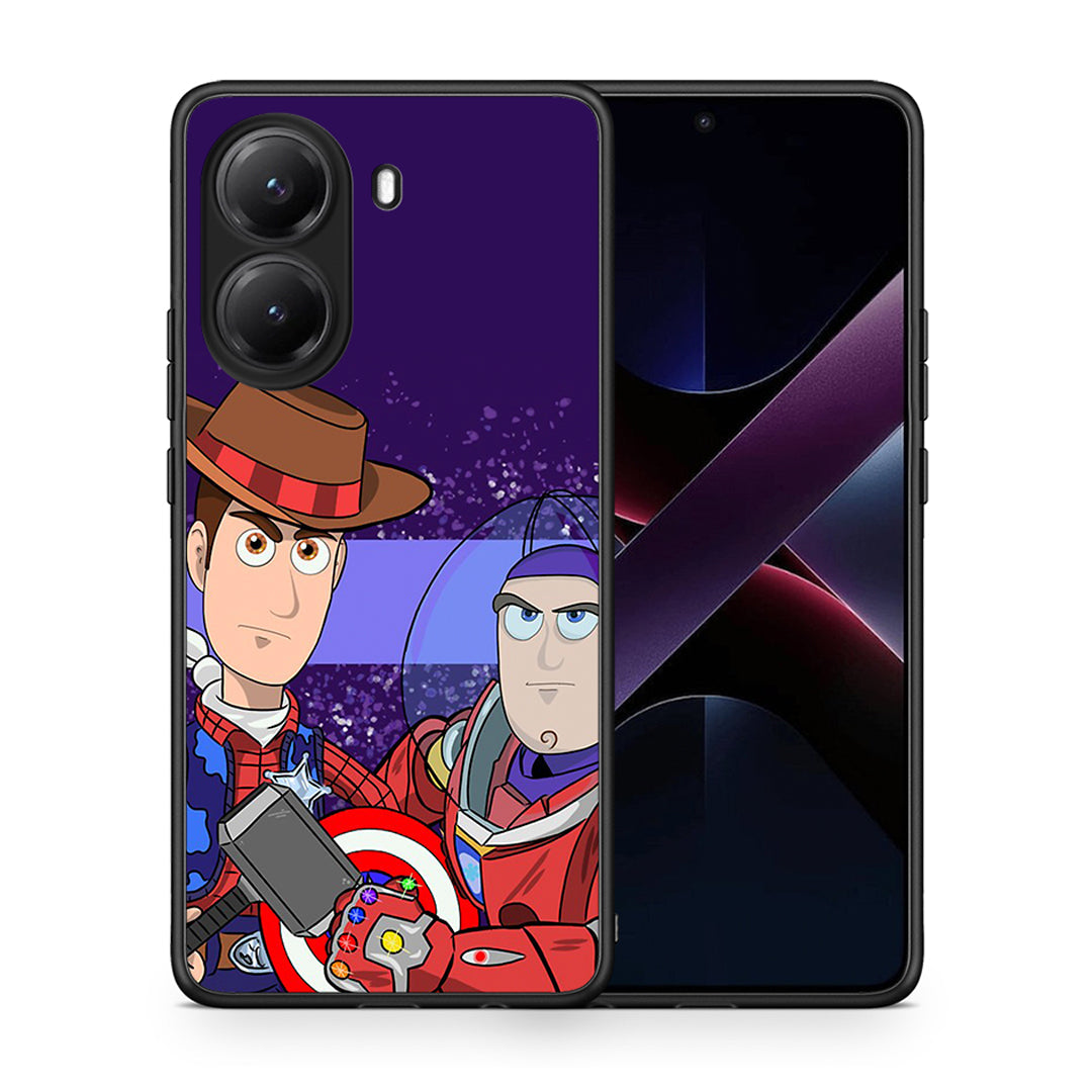 Θήκη Xiaomi Poco X7 Pro Infinity Story από τη Smartfits με σχέδιο στο πίσω μέρος και μαύρο περίβλημα | Xiaomi Poco X7 Pro Infinity Story case with colorful back and black bezels