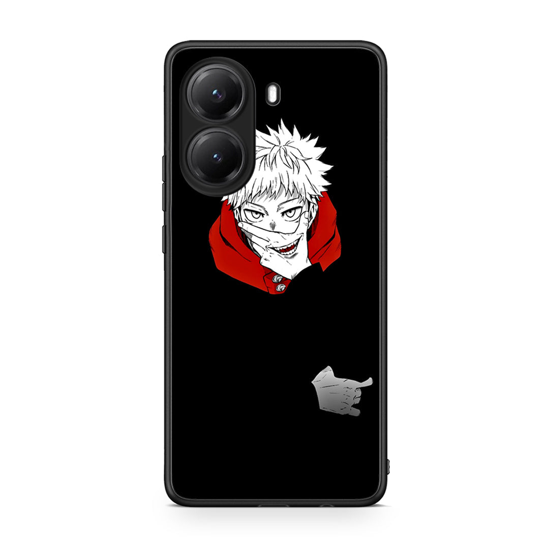Xiaomi Poco X7 Pro Itadori Anime θήκη από τη Smartfits με σχέδιο στο πίσω μέρος και μαύρο περίβλημα | Smartphone case with colorful back and black bezels by Smartfits
