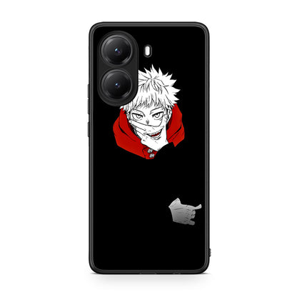 Xiaomi Poco X7 Pro Itadori Anime θήκη από τη Smartfits με σχέδιο στο πίσω μέρος και μαύρο περίβλημα | Smartphone case with colorful back and black bezels by Smartfits