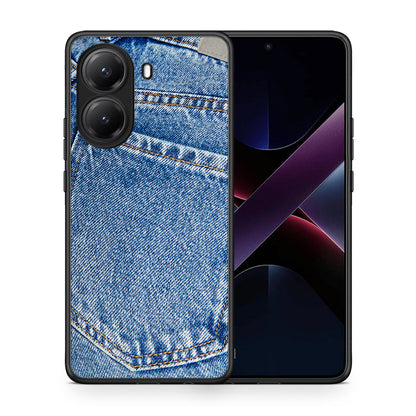 Θήκη Xiaomi Poco X7 Pro Jeans Pocket από τη Smartfits με σχέδιο στο πίσω μέρος και μαύρο περίβλημα | Xiaomi Poco X7 Pro Jeans Pocket case with colorful back and black bezels