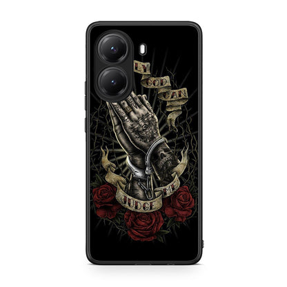 Xiaomi Poco X7 Pro Judge By God θήκη από τη Smartfits με σχέδιο στο πίσω μέρος και μαύρο περίβλημα | Smartphone case with colorful back and black bezels by Smartfits