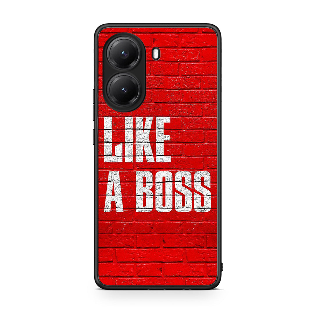 Xiaomi Poco X7 Pro Like A Boss θήκη από τη Smartfits με σχέδιο στο πίσω μέρος και μαύρο περίβλημα | Smartphone case with colorful back and black bezels by Smartfits