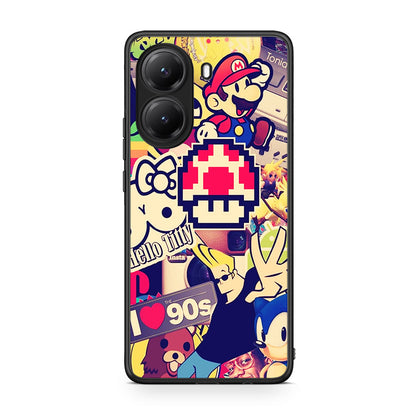 Xiaomi Poco X7 Pro Love The 90s θήκη από τη Smartfits με σχέδιο στο πίσω μέρος και μαύρο περίβλημα | Smartphone case with colorful back and black bezels by Smartfits