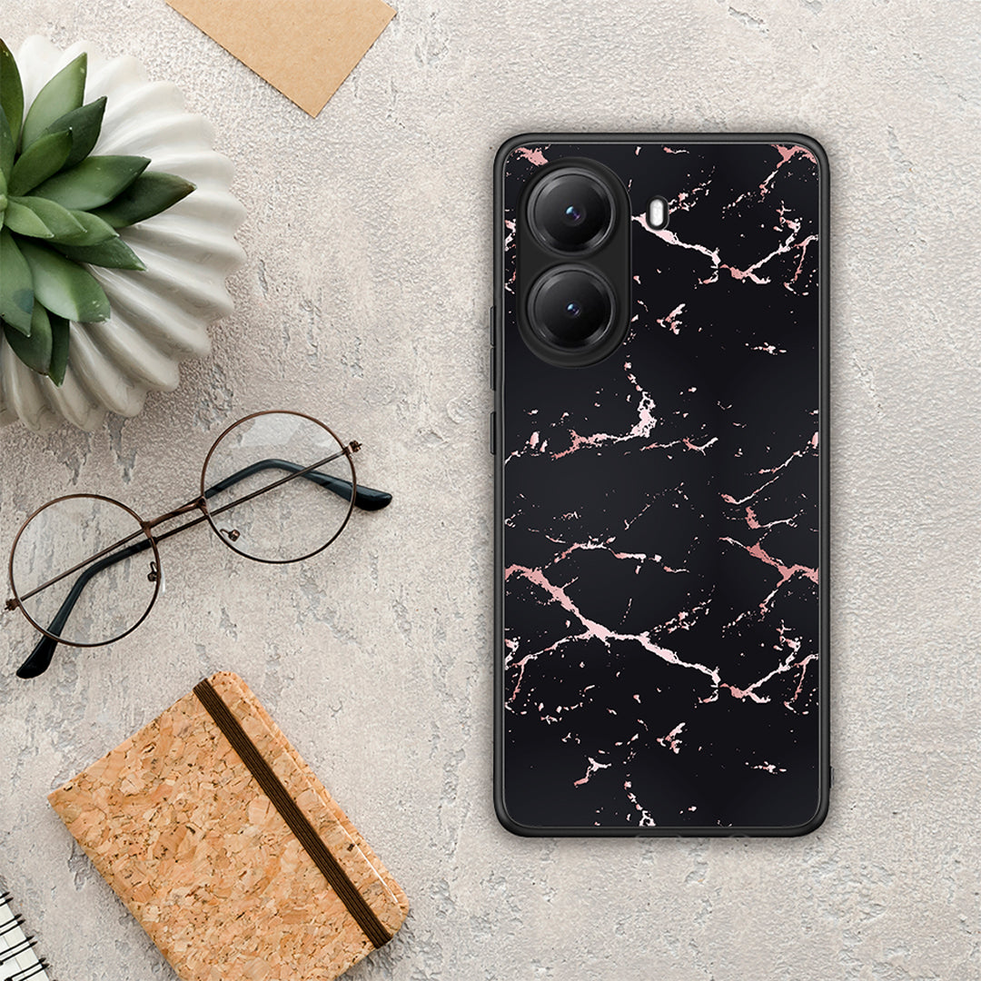 Marble Black Rosegold - Xiaomi Poco X7 Pro θήκη