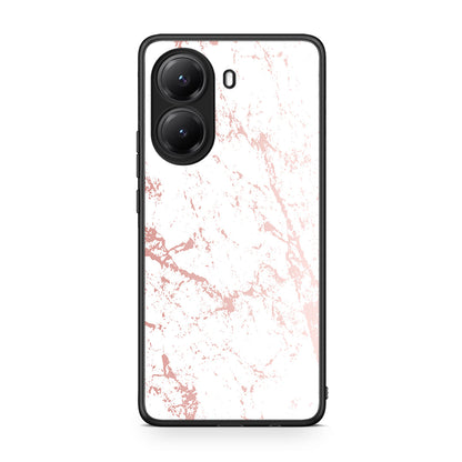 116 - Xiaomi Poco X7 Pro Pink Splash Marble case, cover, bumper