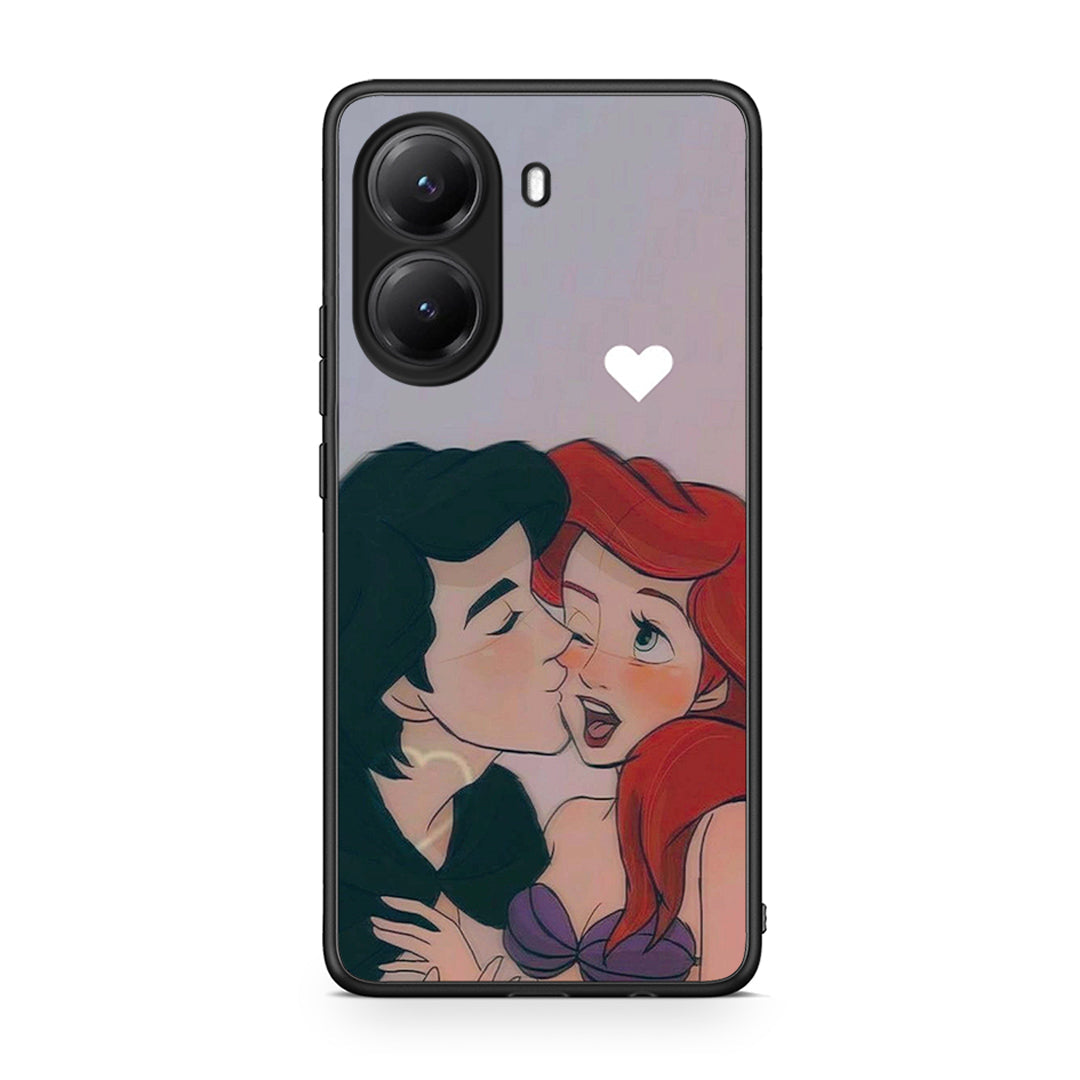 Xiaomi Poco X7 Pro Mermaid Love Θήκη Αγίου Βαλεντίνου από τη Smartfits με σχέδιο στο πίσω μέρος και μαύρο περίβλημα | Smartphone case with colorful back and black bezels by Smartfits