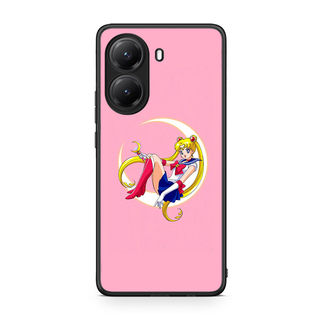 Xiaomi Poco X7 Pro Moon Girl θήκη από τη Smartfits με σχέδιο στο πίσω μέρος και μαύρο περίβλημα | Smartphone case with colorful back and black bezels by Smartfits