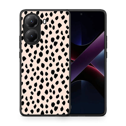 Θήκη Xiaomi Poco X7 Pro New Polka Dots από τη Smartfits με σχέδιο στο πίσω μέρος και μαύρο περίβλημα | Xiaomi Poco X7 Pro New Polka Dots case with colorful back and black bezels