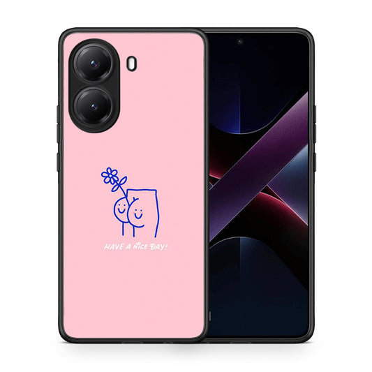 Θήκη Xiaomi Poco X7 Pro Nice Day από τη Smartfits με σχέδιο στο πίσω μέρος και μαύρο περίβλημα | Xiaomi Poco X7 Pro Nice Day case with colorful back and black bezels