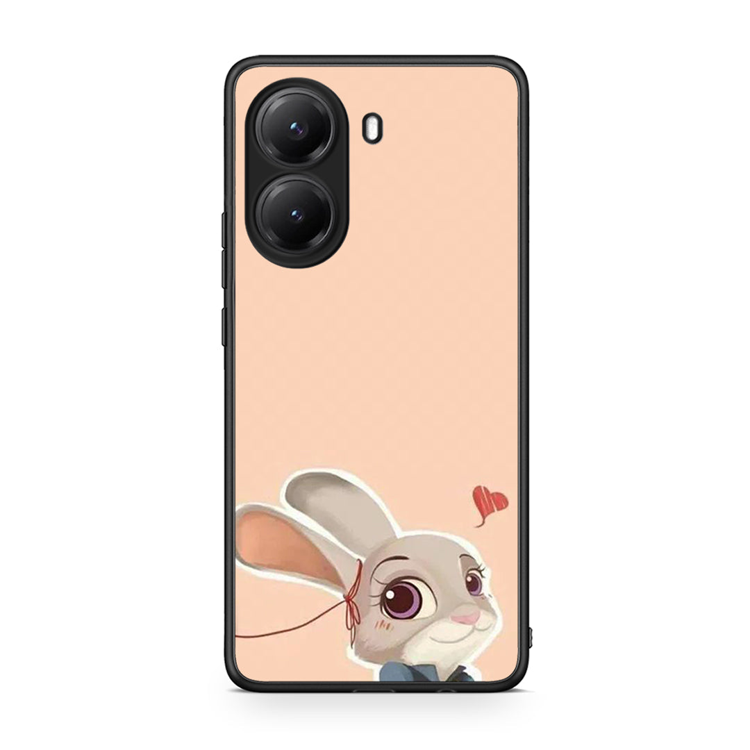 Xiaomi Poco X7 Pro Nick Wilde And Judy Hopps Love 2 θήκη από τη Smartfits με σχέδιο στο πίσω μέρος και μαύρο περίβλημα | Smartphone case with colorful back and black bezels by Smartfits