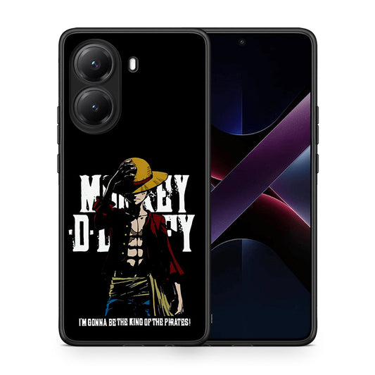 Θήκη Xiaomi Poco X7 Pro Pirate King από τη Smartfits με σχέδιο στο πίσω μέρος και μαύρο περίβλημα | Xiaomi Poco X7 Pro Pirate King case with colorful back and black bezels