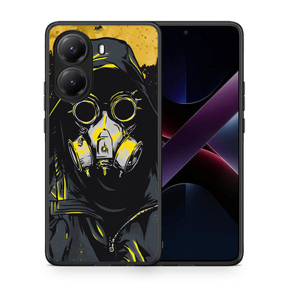 Θήκη Xiaomi Poco X7 Pro Mask PopArt από τη Smartfits με σχέδιο στο πίσω μέρος και μαύρο περίβλημα | Xiaomi Poco X7 Pro Mask PopArt case with colorful back and black bezels