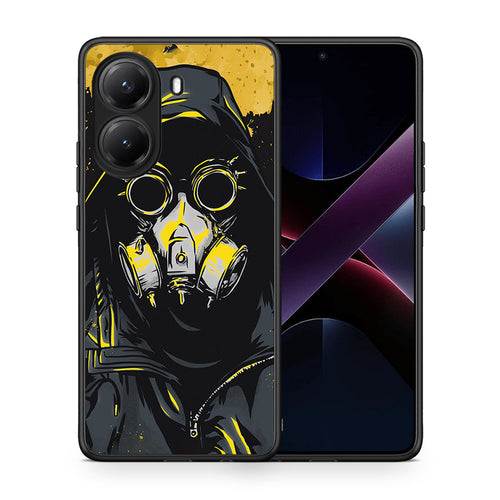 Θήκη Xiaomi Poco X7 Pro Mask PopArt από τη Smartfits με σχέδιο στο πίσω μέρος και μαύρο περίβλημα | Xiaomi Poco X7 Pro Mask PopArt case with colorful back and black bezels