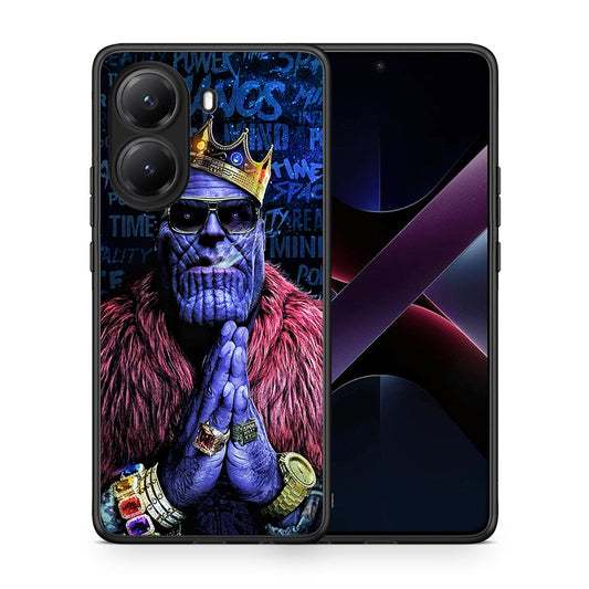 Θήκη Xiaomi Poco X7 Pro Thanos PopArt από τη Smartfits με σχέδιο στο πίσω μέρος και μαύρο περίβλημα | Xiaomi Poco X7 Pro Thanos PopArt case with colorful back and black bezels
