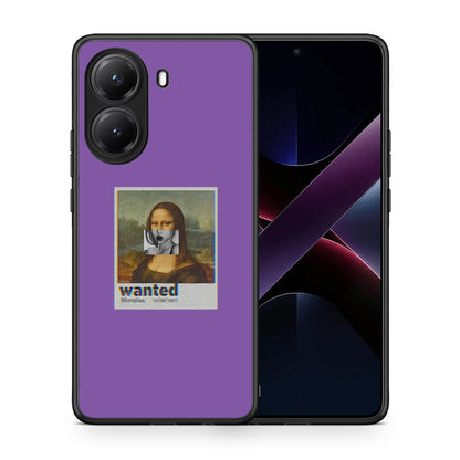 Θήκη Xiaomi Poco X7 Pro Monalisa Popart από τη Smartfits με σχέδιο στο πίσω μέρος και μαύρο περίβλημα | Xiaomi Poco X7 Pro Monalisa Popart case with colorful back and black bezels