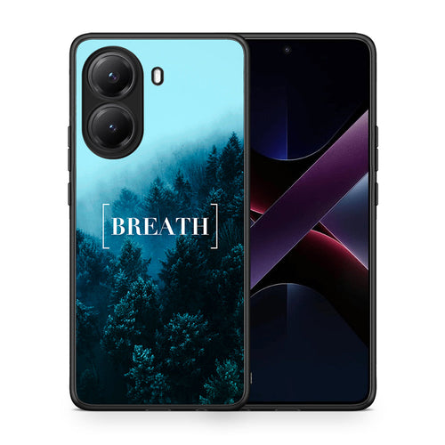 Θήκη Xiaomi Poco X7 Pro Breath Quote από τη Smartfits με σχέδιο στο πίσω μέρος και μαύρο περίβλημα | Xiaomi Poco X7 Pro Breath Quote case with colorful back and black bezels