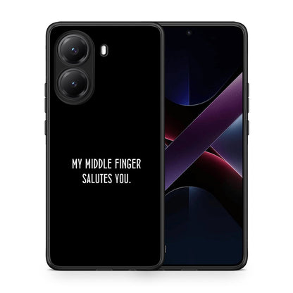 Θήκη Xiaomi Poco X7 Pro Salute από τη Smartfits με σχέδιο στο πίσω μέρος και μαύρο περίβλημα | Xiaomi Poco X7 Pro Salute case with colorful back and black bezels