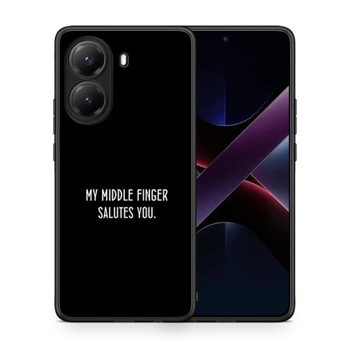 Θήκη Xiaomi Poco X7 Pro Salute από τη Smartfits με σχέδιο στο πίσω μέρος και μαύρο περίβλημα | Xiaomi Poco X7 Pro Salute case with colorful back and black bezels