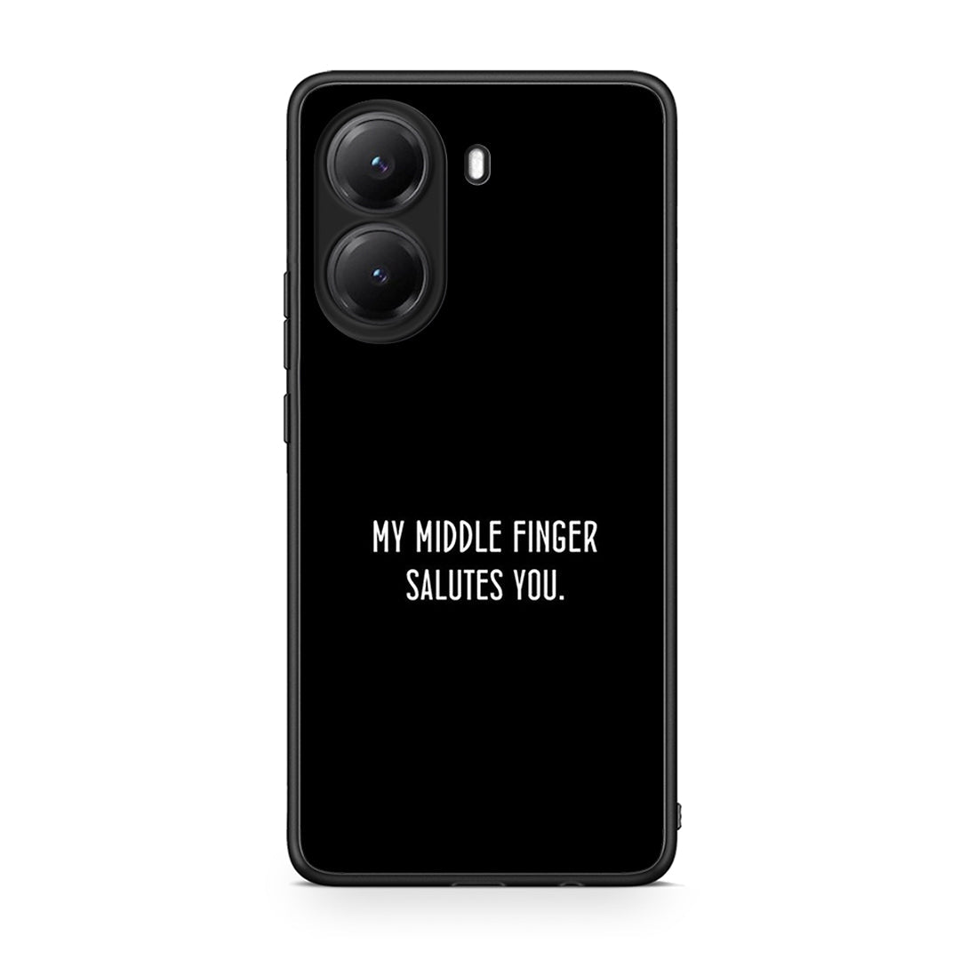 Xiaomi Poco X7 Pro Salute θήκη από τη Smartfits με σχέδιο στο πίσω μέρος και μαύρο περίβλημα | Smartphone case with colorful back and black bezels by Smartfits