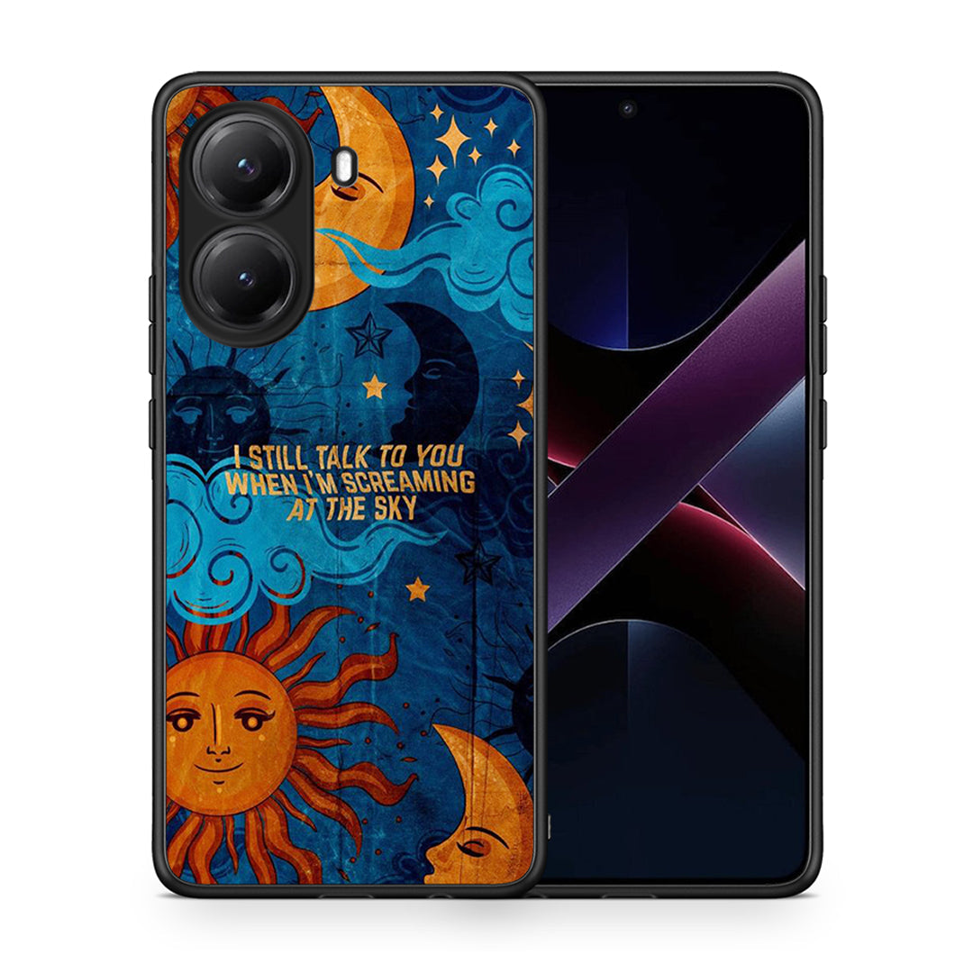 Θήκη Xiaomi Poco X7 Pro Screaming Sky από τη Smartfits με σχέδιο στο πίσω μέρος και μαύρο περίβλημα | Xiaomi Poco X7 Pro Screaming Sky case with colorful back and black bezels