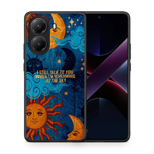 Θήκη Xiaomi Poco X7 Pro Screaming Sky από τη Smartfits με σχέδιο στο πίσω μέρος και μαύρο περίβλημα | Xiaomi Poco X7 Pro Screaming Sky case with colorful back and black bezels