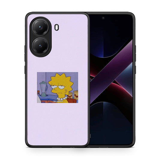 Θήκη Xiaomi Poco X7 Pro So Happy από τη Smartfits με σχέδιο στο πίσω μέρος και μαύρο περίβλημα | Xiaomi Poco X7 Pro So Happy case with colorful back and black bezels