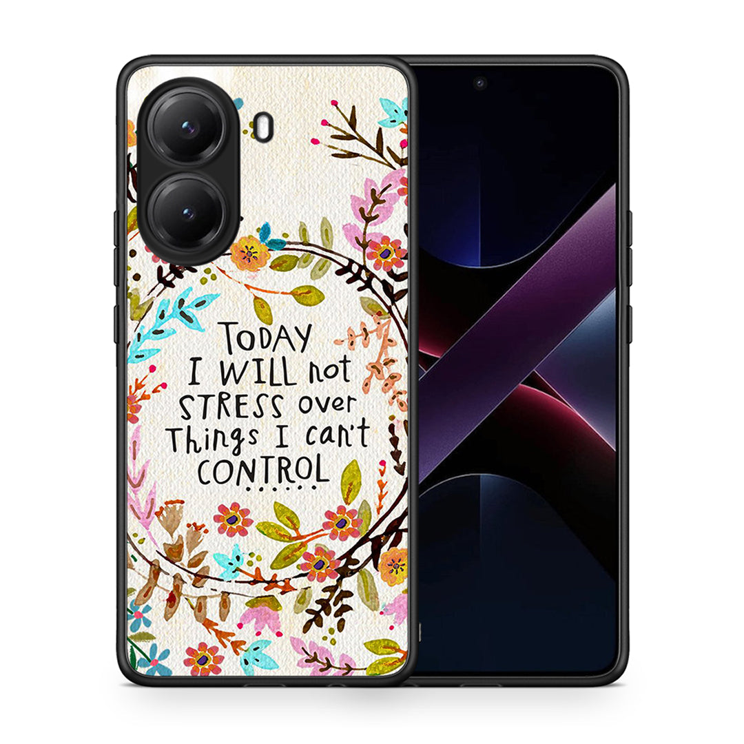 Θήκη Xiaomi Poco X7 Pro Stress Over από τη Smartfits με σχέδιο στο πίσω μέρος και μαύρο περίβλημα | Xiaomi Poco X7 Pro Stress Over case with colorful back and black bezels