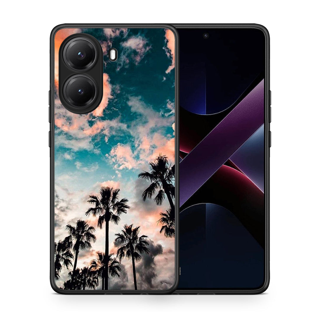 Θήκη Xiaomi Poco X7 Pro Sky Summer από τη Smartfits με σχέδιο στο πίσω μέρος και μαύρο περίβλημα | Xiaomi Poco X7 Pro Sky Summer case with colorful back and black bezels