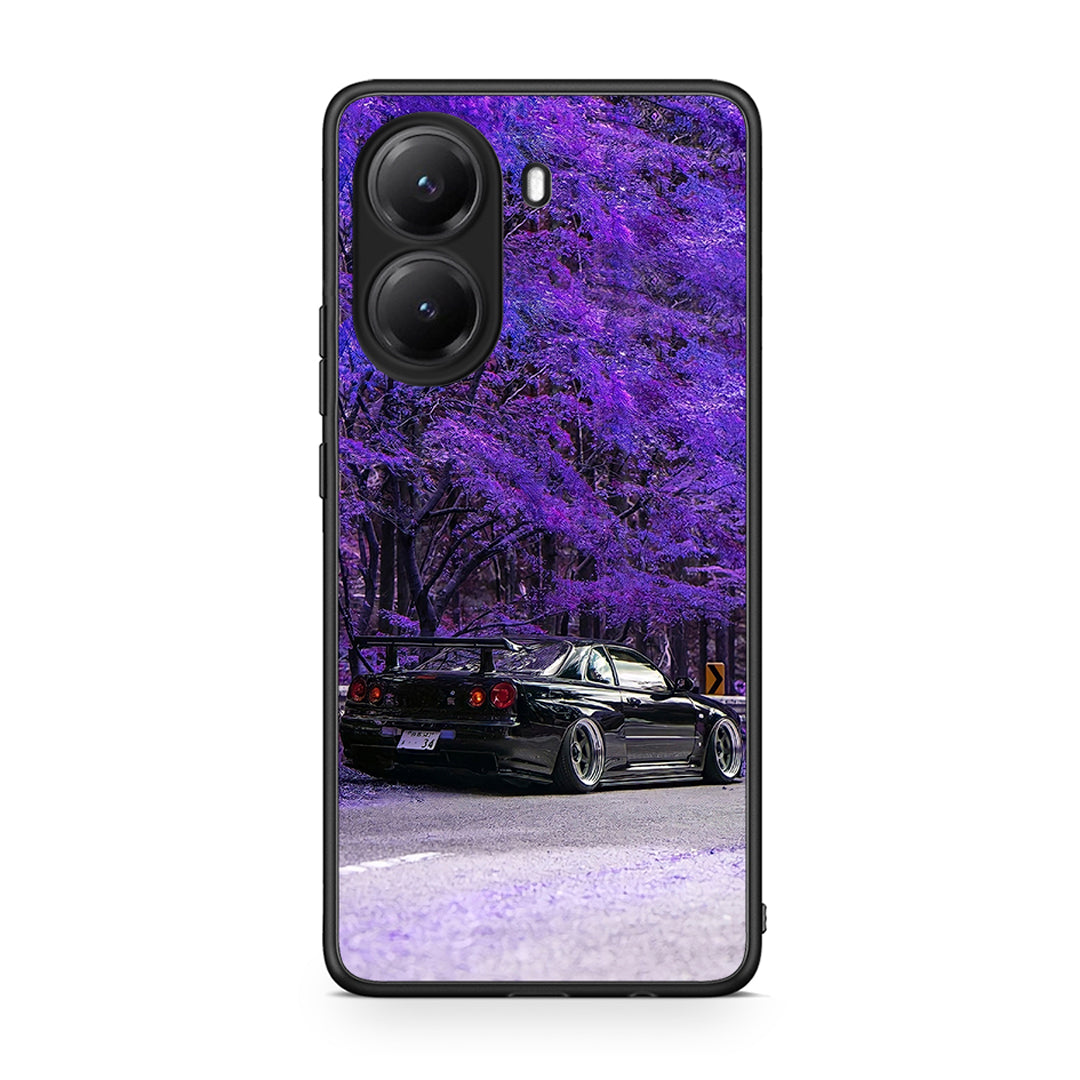 Xiaomi Poco X7 Pro Super Car Θήκη Αγίου Βαλεντίνου από τη Smartfits με σχέδιο στο πίσω μέρος και μαύρο περίβλημα | Smartphone case with colorful back and black bezels by Smartfits