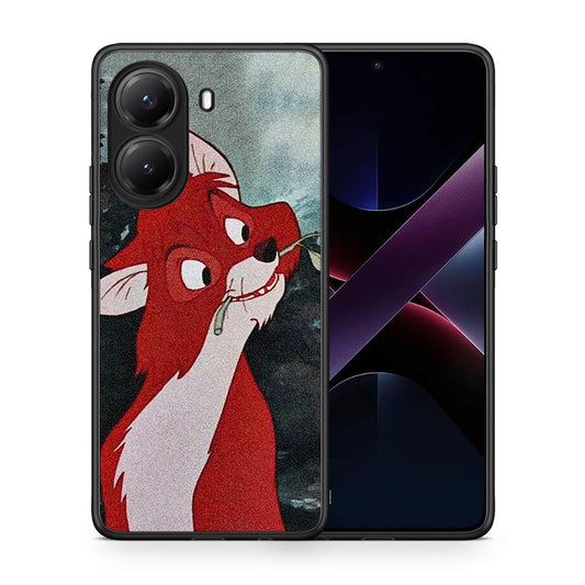 Θήκη Xiaomi Poco X7 Pro Tod And Vixey Love 1 από τη Smartfits με σχέδιο στο πίσω μέρος και μαύρο περίβλημα | Xiaomi Poco X7 Pro Tod And Vixey Love 1 case with colorful back and black bezels