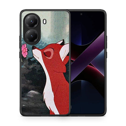 Θήκη Xiaomi Poco X7 Pro Tod And Vixey Love 2 από τη Smartfits με σχέδιο στο πίσω μέρος και μαύρο περίβλημα | Xiaomi Poco X7 Pro Tod And Vixey Love 2 case with colorful back and black bezels