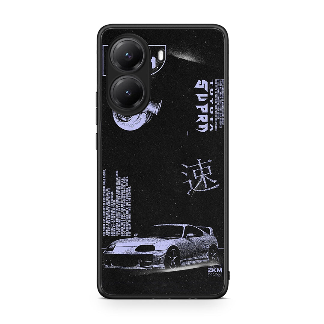 Xiaomi Poco X7 Pro Tokyo Drift Θήκη Αγίου Βαλεντίνου από τη Smartfits με σχέδιο στο πίσω μέρος και μαύρο περίβλημα | Smartphone case with colorful back and black bezels by Smartfits