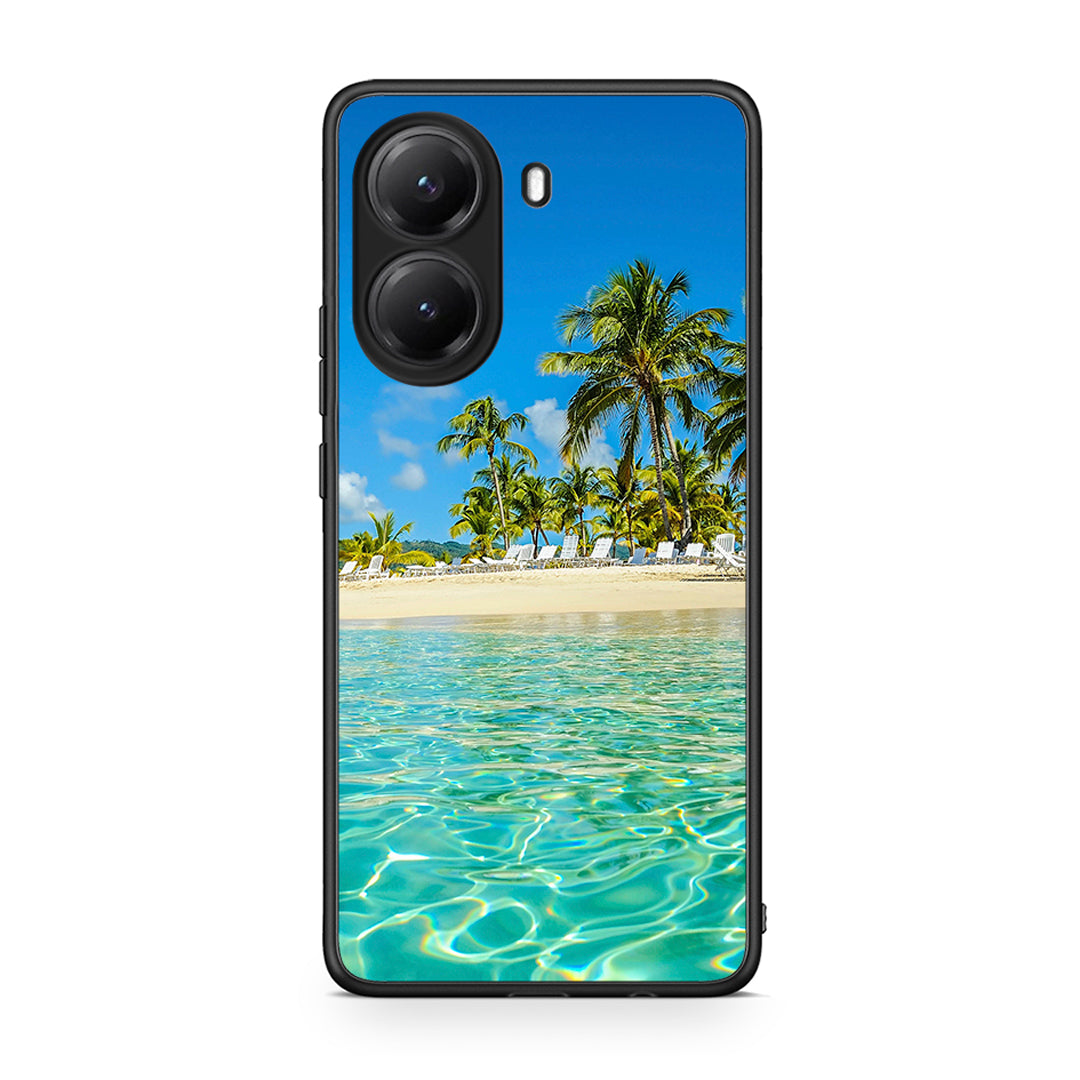 Xiaomi Poco X7 Pro Tropical Vibes Θήκη από τη Smartfits με σχέδιο στο πίσω μέρος και μαύρο περίβλημα | Smartphone case with colorful back and black bezels by Smartfits