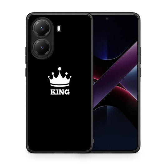 Θήκη Xiaomi Poco X7 Pro King Valentine από τη Smartfits με σχέδιο στο πίσω μέρος και μαύρο περίβλημα | Xiaomi Poco X7 Pro King Valentine case with colorful back and black bezels