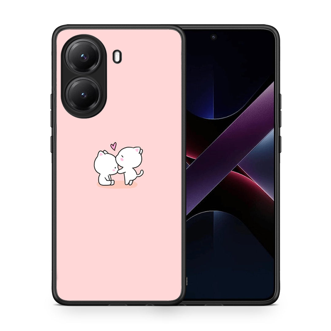 Θήκη Xiaomi Poco X7 Pro Love Valentine από τη Smartfits με σχέδιο στο πίσω μέρος και μαύρο περίβλημα | Xiaomi Poco X7 Pro Love Valentine case with colorful back and black bezels