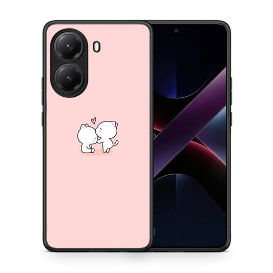 Θήκη Xiaomi Poco X7 Pro Love Valentine από τη Smartfits με σχέδιο στο πίσω μέρος και μαύρο περίβλημα | Xiaomi Poco X7 Pro Love Valentine case with colorful back and black bezels