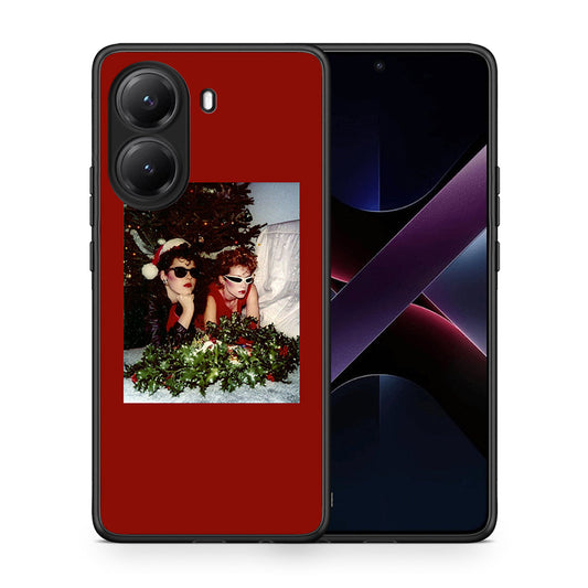 Θήκη Xiaomi Poco X7 Pro Waiting For Xmas από τη Smartfits με σχέδιο στο πίσω μέρος και μαύρο περίβλημα | Xiaomi Poco X7 Pro Waiting For Xmas case with colorful back and black bezels