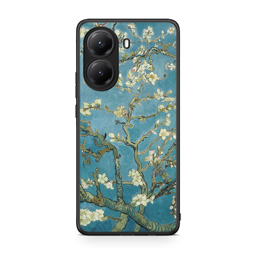 Xiaomi Poco X7 Pro White Blossoms θήκη από τη Smartfits με σχέδιο στο πίσω μέρος και μαύρο περίβλημα | Smartphone case with colorful back and black bezels by Smartfits