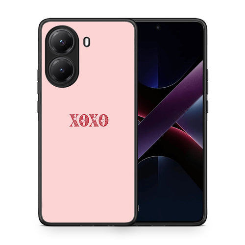 Θήκη Xiaomi Poco X7 Pro XOXO Love από τη Smartfits με σχέδιο στο πίσω μέρος και μαύρο περίβλημα | Xiaomi Poco X7 Pro XOXO Love case with colorful back and black bezels