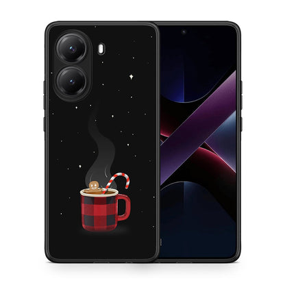 Θήκη Xiaomi Poco X7 Pro Xmas Bathing από τη Smartfits με σχέδιο στο πίσω μέρος και μαύρο περίβλημα | Xiaomi Poco X7 Pro Xmas Bathing case with colorful back and black bezels