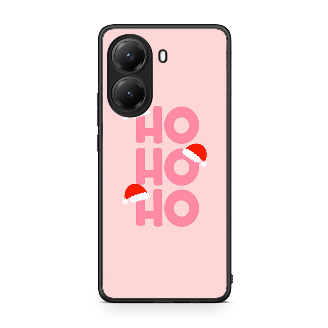 Xiaomi Poco X7 Pro Xmas Ho Ho Ho θήκη από τη Smartfits με σχέδιο στο πίσω μέρος και μαύρο περίβλημα | Smartphone case with colorful back and black bezels by Smartfits
