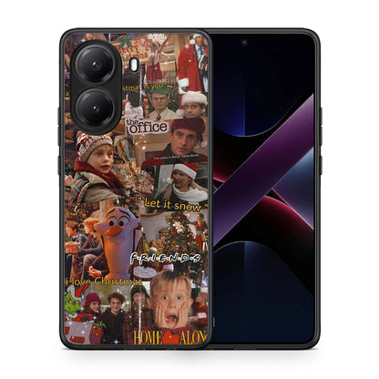 Θήκη Xiaomi Poco X7 Pro Xmas Wishes από τη Smartfits με σχέδιο στο πίσω μέρος και μαύρο περίβλημα | Xiaomi Poco X7 Pro Xmas Wishes case with colorful back and black bezels