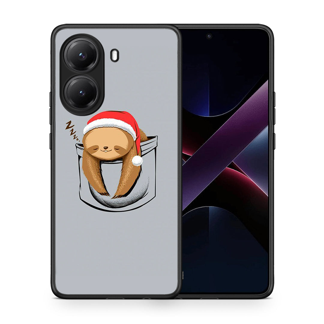 Θήκη Xiaomi Poco X7 Pro Xmas Zzzz από τη Smartfits με σχέδιο στο πίσω μέρος και μαύρο περίβλημα | Xiaomi Poco X7 Pro Xmas Zzzz case with colorful back and black bezels