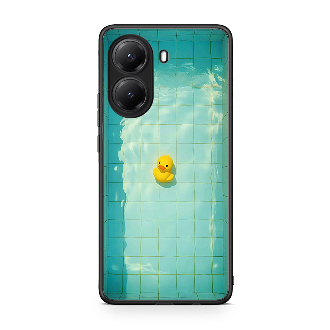 Xiaomi Poco X7 Pro Yellow Duck θήκη από τη Smartfits με σχέδιο στο πίσω μέρος και μαύρο περίβλημα | Smartphone case with colorful back and black bezels by Smartfits